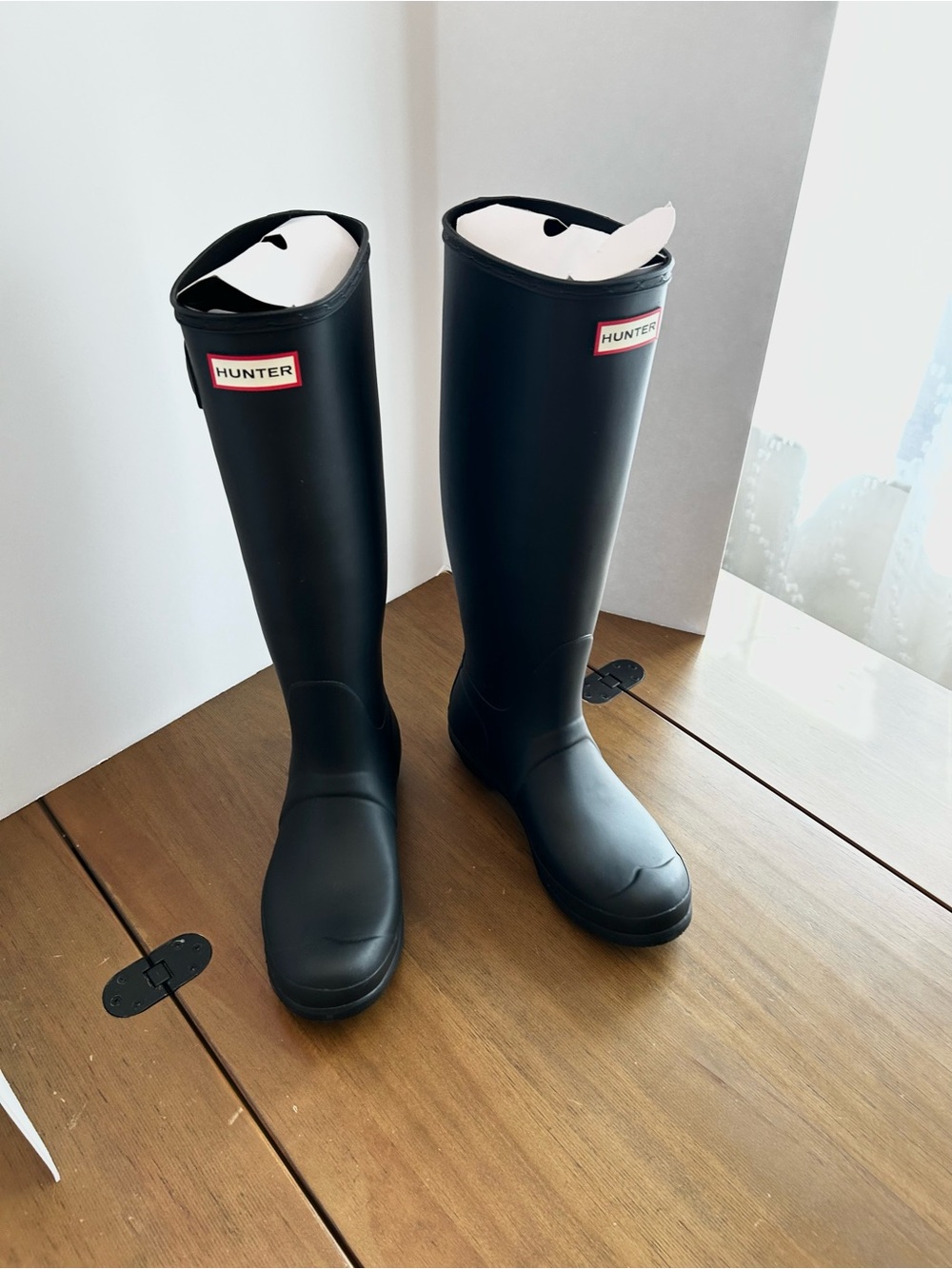 Hunter Women's Black Tall Rain Boots